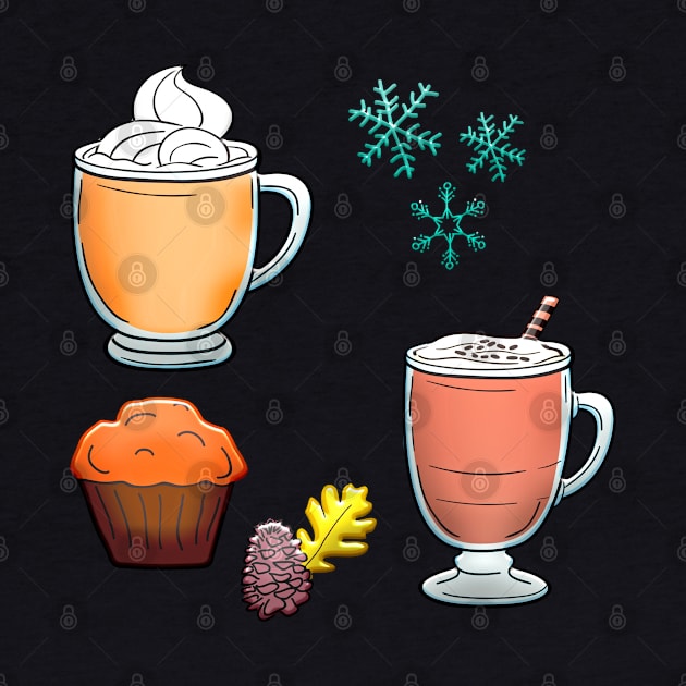 Christmas Hot Drinks & CupCake by holidaystore